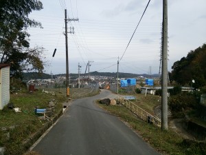 墓地から眺める南郷の景色です