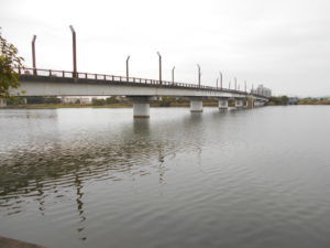 矢橋帰帆島に渡る橋